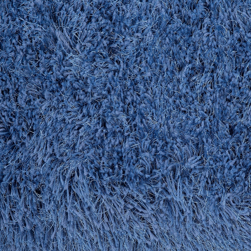 Solid Shaggy Fluffy Rugs Blue - Image 2