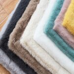 Faux Rabbit Fur Area Rugs Grey - Image 3