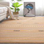 Soft Fluffy Ethnic Rugs Orange