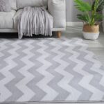 Fluffy Cashmere Wave Rugs Grey