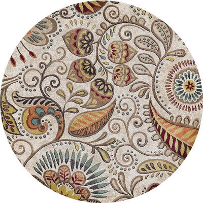 美式圆1 (14) Printing American National Style Circle Carpet - Image 1