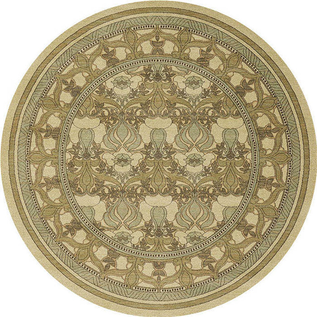 美式圆1 (6) Printing American Retro Circle Carpet - Image 1