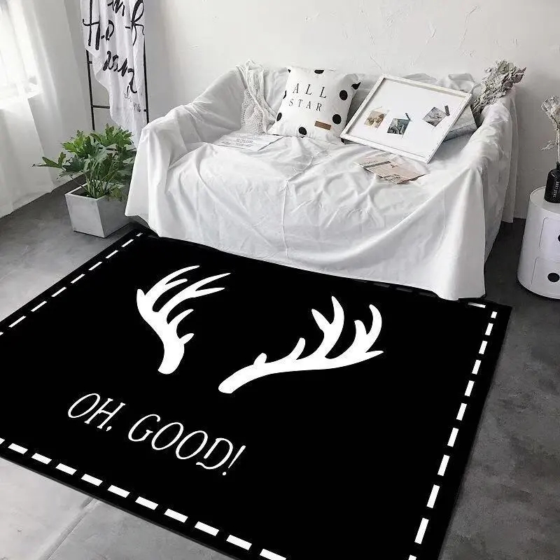 鹿角.webp Printing Deer Horn Rug for kids - Image 1